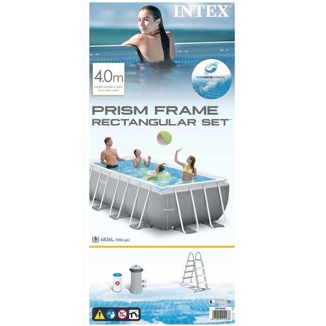 Πισίνα 4x2x1 Intex Prism Frame™ Rectangular 26788