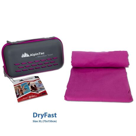 Πετσέτα Microfiber Dryfast XL Purple Alpinpro