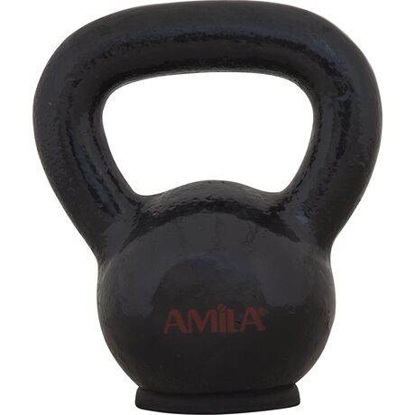 Kettlebell Εμαγιέ με Λαστιχένια Βάση 10kg Amila Κωδ. 44521