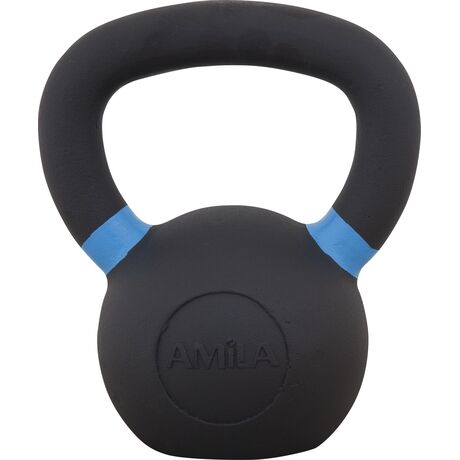 Kettlebell Εμαγιέ με Λαστιχένια Βάση 6kg Amila Κωδ. 44521