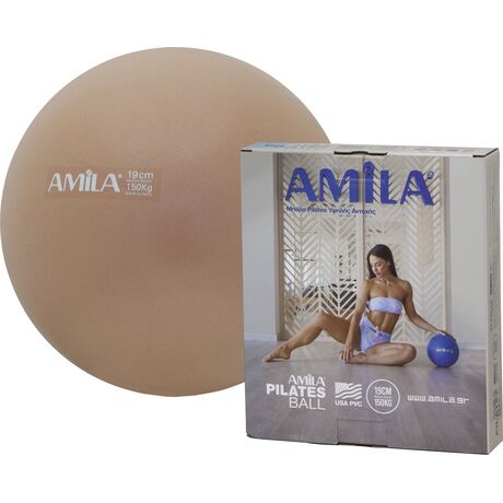 Μπάλα Pilates AMILA 19cm Ροζ ΚΩΔ. 95803