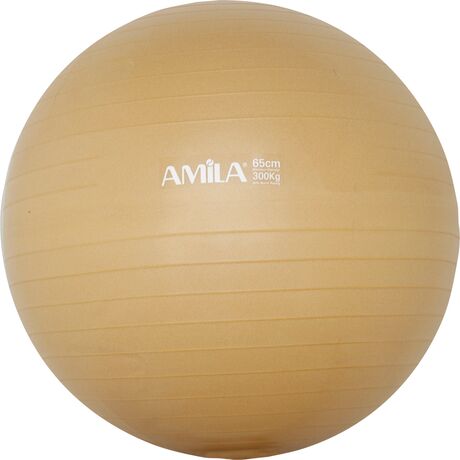 Μπάλα Γυμναστικής AMILA GYMBALL 65cm Χρυσή Bulk