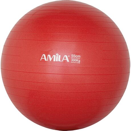 Μπάλα γυμναστικής AMILA GYMBALL 65cm Κόκκινη Bulk