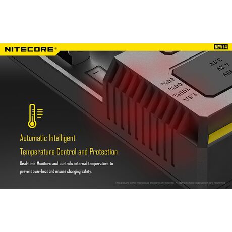 ΦΟΡΤΙΣΤΗΣ NITECORE i4, Τεσσάρων Θέσεων, New