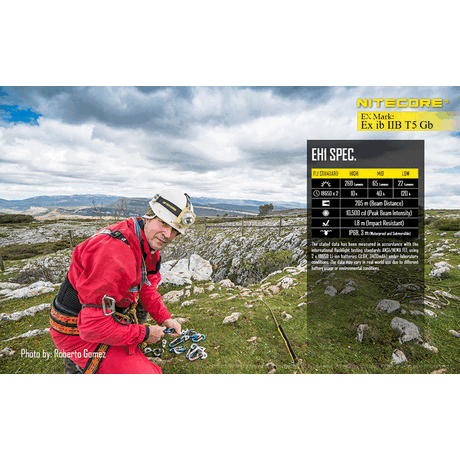 ΦΑΚΟΣ LED NITECORE EXPLOSION-PROOF EH1, Κεφαλής Αντιεκρηκτικός