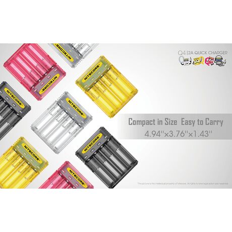 ΦΟΡΤΙΣΤΗΣ NITECORE Q4, Quick charger, 2A,Black