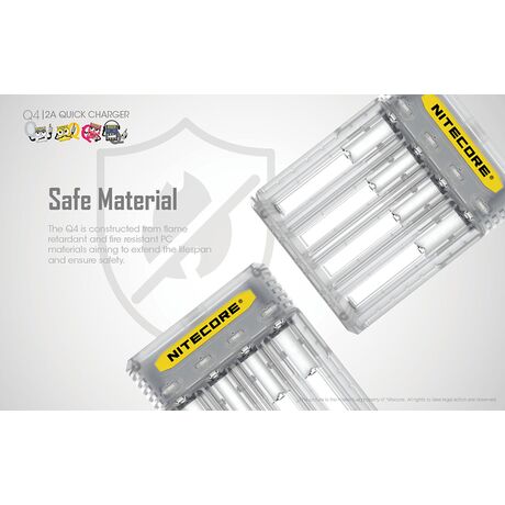 ΦΟΡΤΙΣΤΗΣ NITECORE Q4, Quick charger, 2A,Black