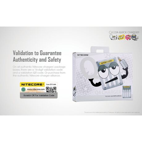 ΦΟΡΤΙΣΤΗΣ NITECORE Q4, Quick charger, 2A,Black
