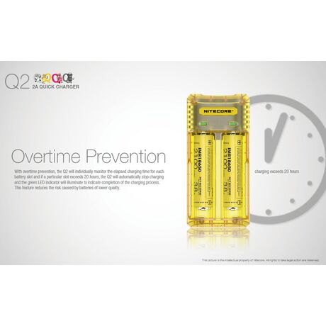 ΦΟΡΤΙΣΤΗΣ NITECORE Q2, Quick charger, 2A, Lemonade
