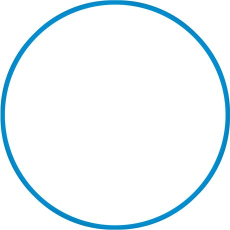 Χούλα-Χουπ 70cm - Φ19mm - 230gr, Μπλε