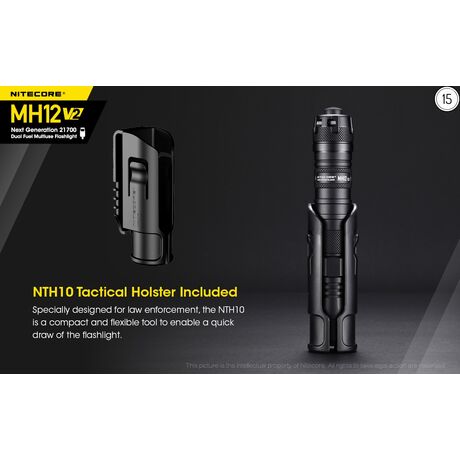 Φακός Led Nitecore Multi Task Hybrid MH12V2