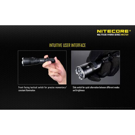 Φακός Led Nitecore Multi Task Hybrid MH27UV Φακός Led Nitecore Multi Task Hybrid MH27UV