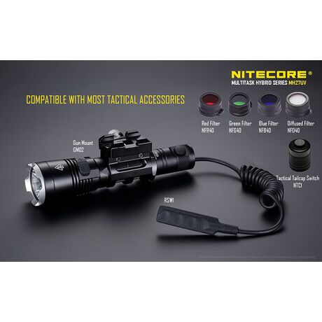 Φακός Led Nitecore Multi Task Hybrid MH27UV Φακός Led Nitecore Multi Task Hybrid MH27UV