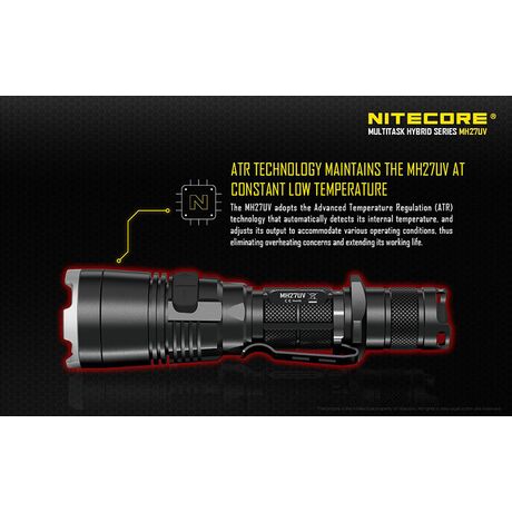 Φακός Led Nitecore Multi Task Hybrid MH27UV Φακός Led Nitecore Multi Task Hybrid MH27UV