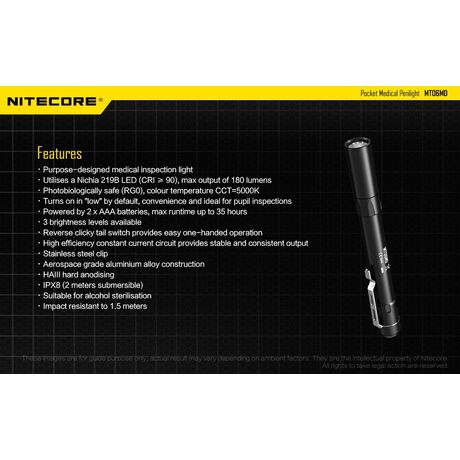 Φακός Χειρός Led Nitecore Multi Task MT06MD