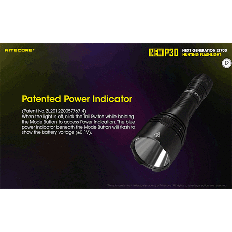 Φακός Led Nitecore Precise P30 + 2150R USB-C