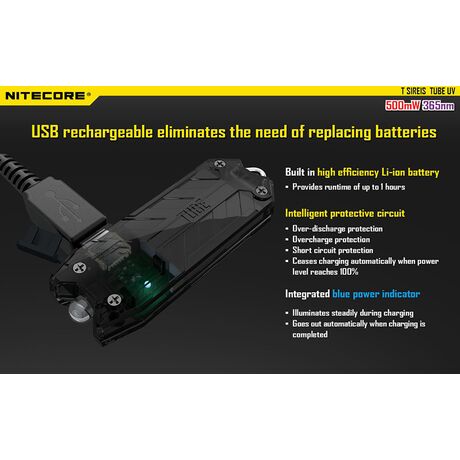 Φακός Μπρελόκ Led Nitecore TUBE UV