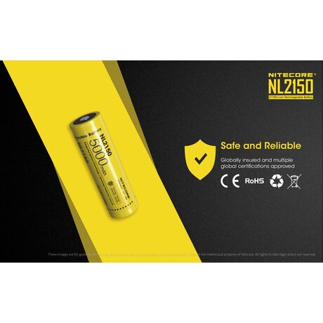 Μπαταρία Επαναφορτιζόμενη Nitecore 21700 5000mAh