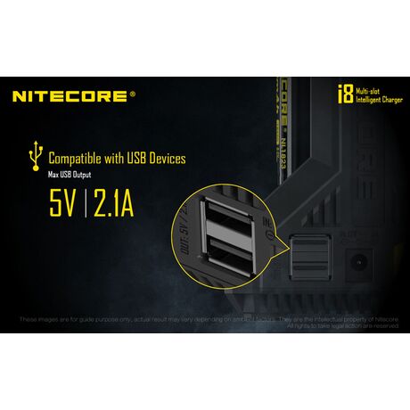 Φορτιστής Μπαταριών Nitecore i8