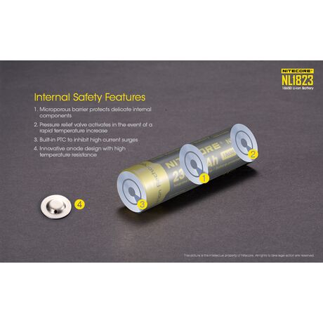 Μπαταρία Nitecore 18650 NL1823 2300mAh