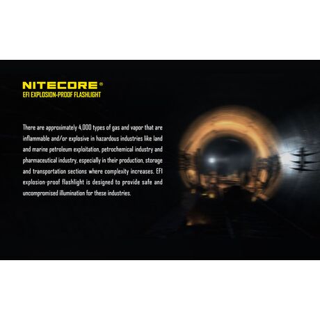 Φακός Χειρός Led Nitecore Explosion - Proof EF1