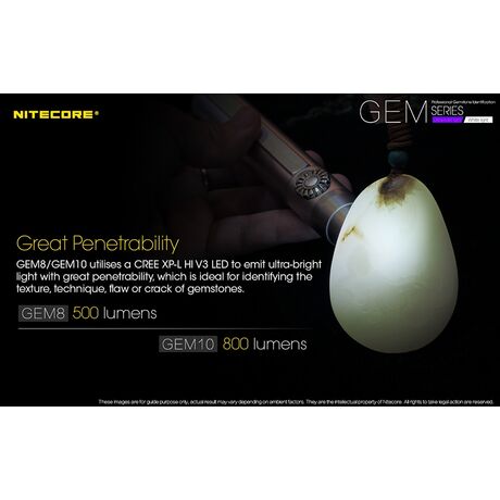 Φακός Χειρός Led Nitecore Gemstone GEM8