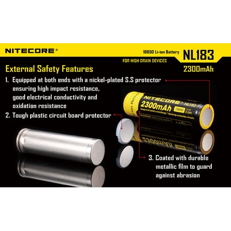 Μπαταρία Nitecore 18650 NL1823 2300mAh