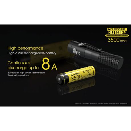 Μπαταρία Nitecore 18650 NL1835HP 3500mAh