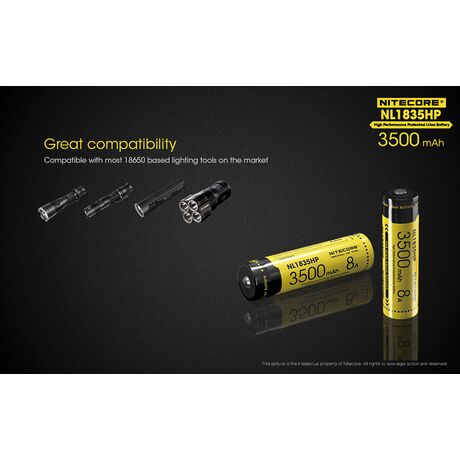 Μπαταρία Nitecore 18650 NL1835HP 3500mAh