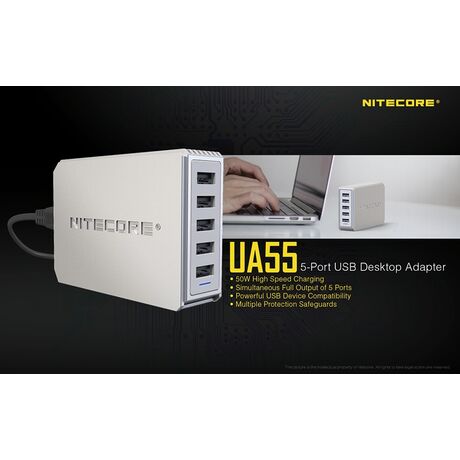 Τροφοδοτικό USB Nitecore UA55