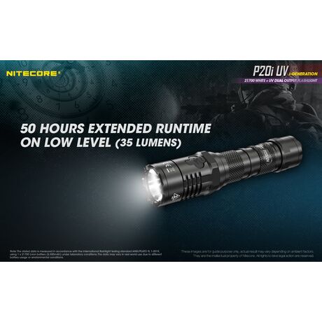 ΦΑΚΟΣ LED NITECORE PRECISE P20I UV, Tactical, Strobe Ready