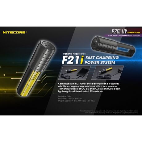 ΦΑΚΟΣ LED NITECORE PRECISE P20I UV, Tactical, Strobe Ready