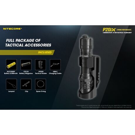 ΦΑΚΟΣ LED NITECORE PRECISE P20ix, Tactical, Strobe Ready