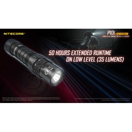 ΦΑΚΟΣ LED NITECORE PRECISE P10i, Tactical, Strobe Ready