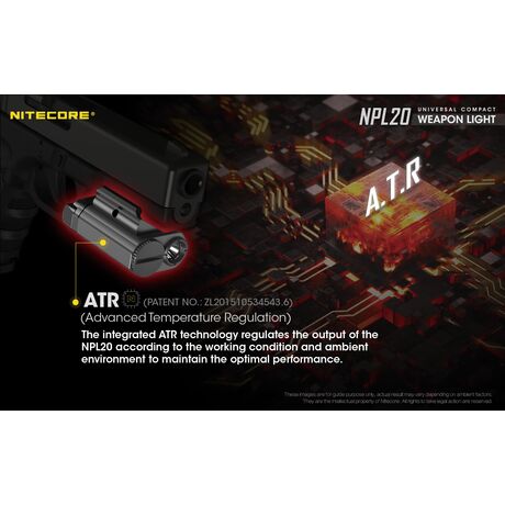 ΦΑΚΟΣ LED NITECORE NPL20, Set με μπαταρια CR123