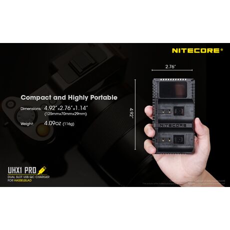 ΦΟΡΤΙΣΤΗΣ NITECORE UHX1 pro , Hasselblad X