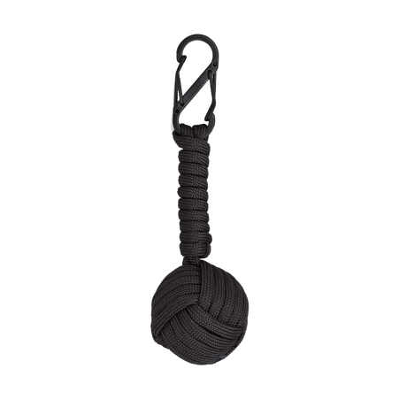 ΜΠΡΕΛΟΚ Albainox Double carabiner with paracord ball, Black