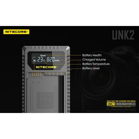 ΦΟΡΤΙΣΤΗΣ NITECORE UNK2 για NIKON