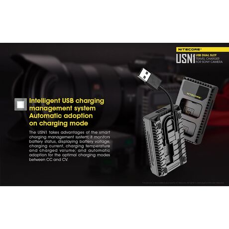 ΦΟΡΤΙΣΤΗΣ NITECORE USN1 για SONY