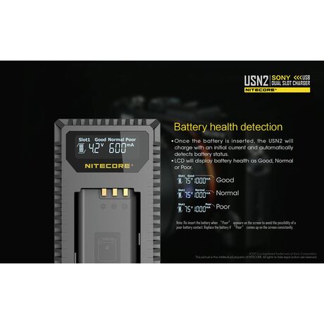 ΦΟΡΤΙΣΤΗΣ NITECORE USN2 για SONY