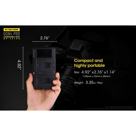 ΦΟΡΤΙΣΤΗΣ NITECORE USN4 Pro για SONY