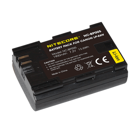 ΜΠΑΤΑΡΙΑ NITECORE for Canon LP-E6N, 7.2V , 1900mAh, 13.6Wh