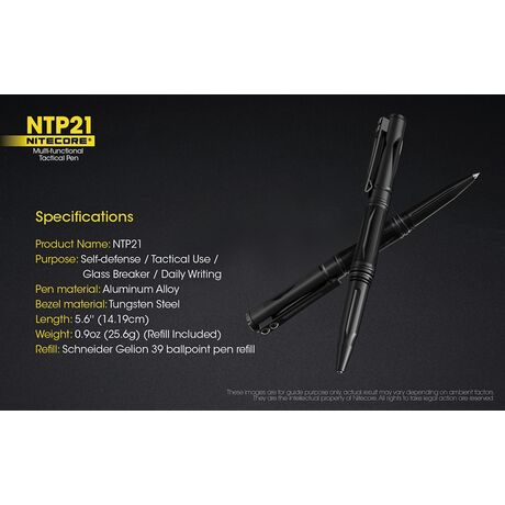 Tactical Pen NITECORE NTP21, Multifanctional