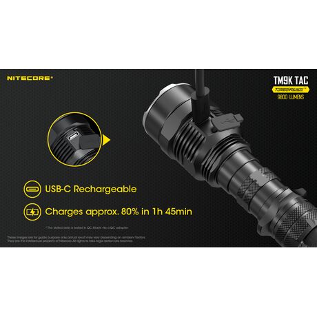 ΦΑΚΟΣ LED NITECORE TM9KTAC, 9800 Lumens