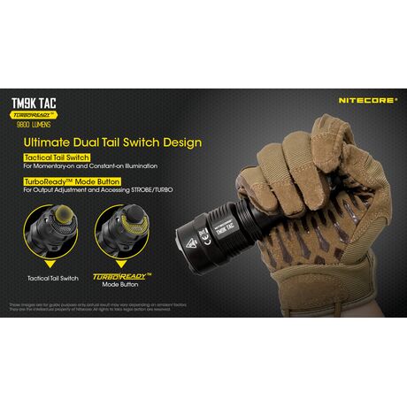ΦΑΚΟΣ LED NITECORE TM9KTAC, 9800 Lumens
