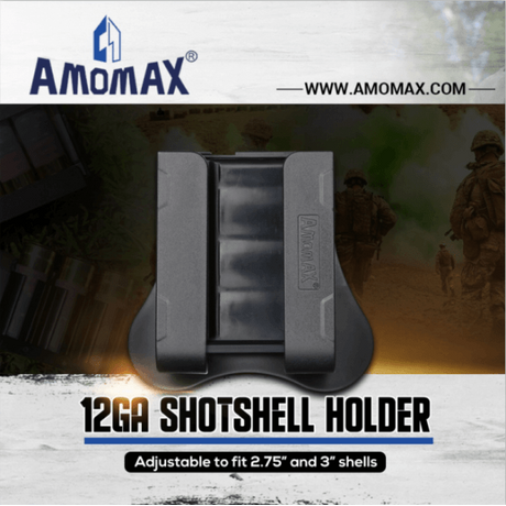 ΘΗΚΗ AMOMAX για Φυσιγγια Καραμπίνας, 4 Rounds 12GA Shotshells, Length 60mm to 76m,