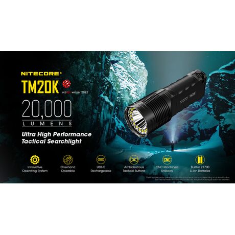 ΦΑΚΟΣ LED NITECORE Tiny Monster TM20K, 20.000Lumens