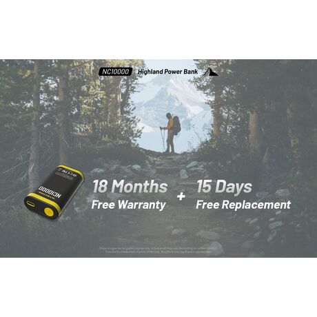 POWER BANK NITECORE NC10000+USB-C cable POWER BANK NITECORE NC10000+USB-C cable