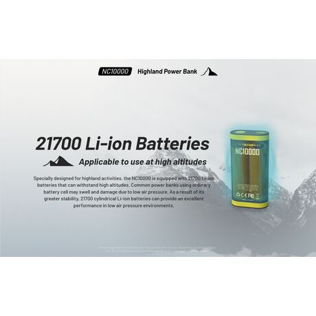 POWER BANK NITECORE NC10000+USB-C cable POWER BANK NITECORE NC10000+USB-C cable