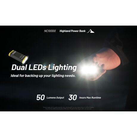 POWER BANK NITECORE NC10000+USB-C cable POWER BANK NITECORE NC10000+USB-C cable